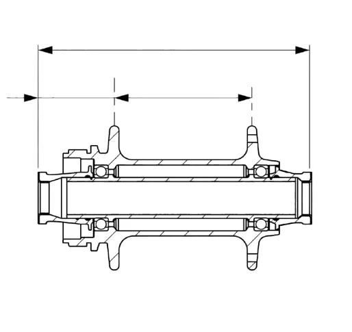 Perfect hub geometry for 100% equal spoke tension