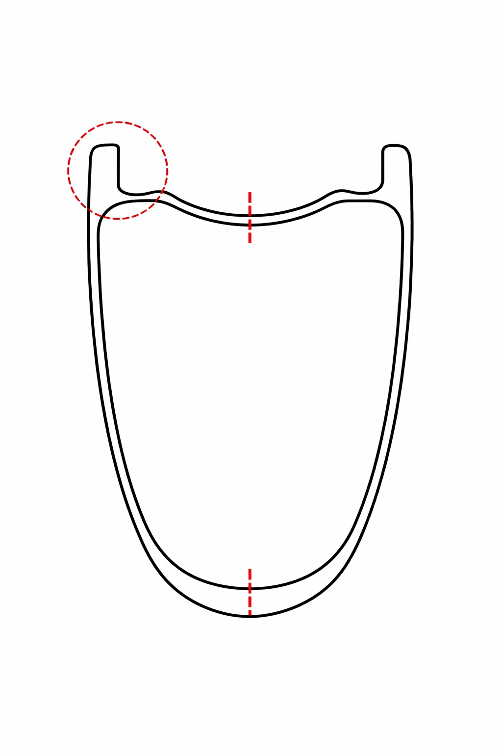 Hookless velgen vanaf 26 mm inwendige breedte